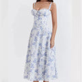 Vestido Midi Floral Elegante