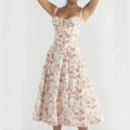 Vestido Midi Floral Elegante