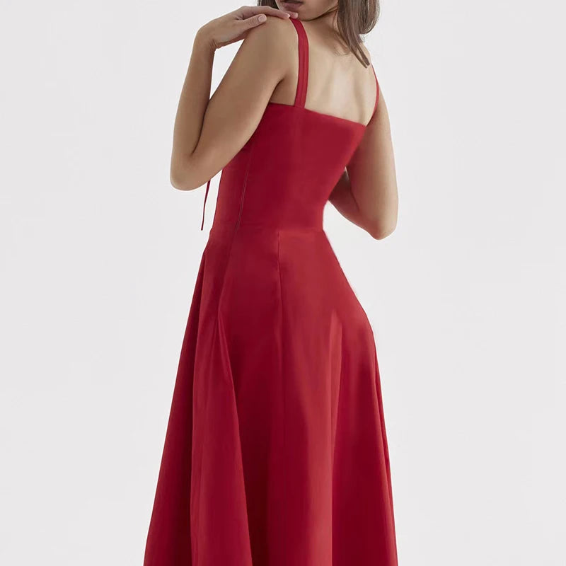 Vestido Midi Floral Elegante