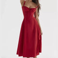 Vestido Midi Floral Elegante